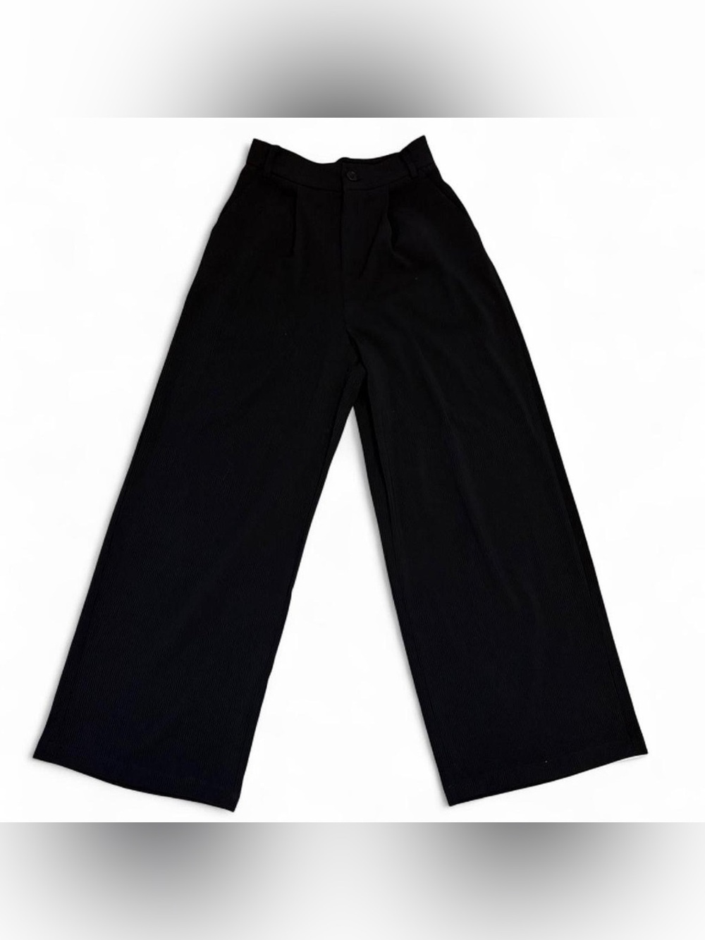 high waisted black suit pants